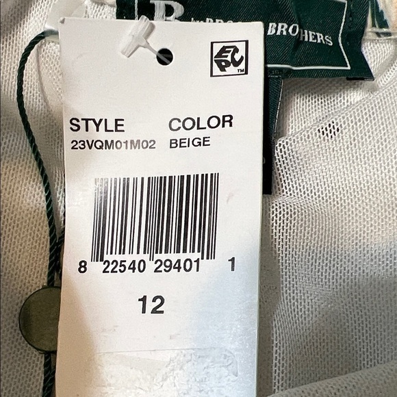 Brooks Cream Palm Print Kids Swim Trunks - Picture 4 of 6